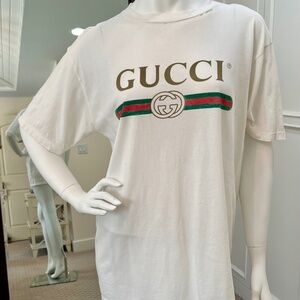 ** SOLD **. Gucci Over-sized Logo T-Shirt